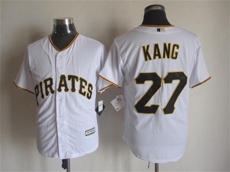 Pittsburgh Pirates 27 Jung-ho Kang White majestic baseball jersey