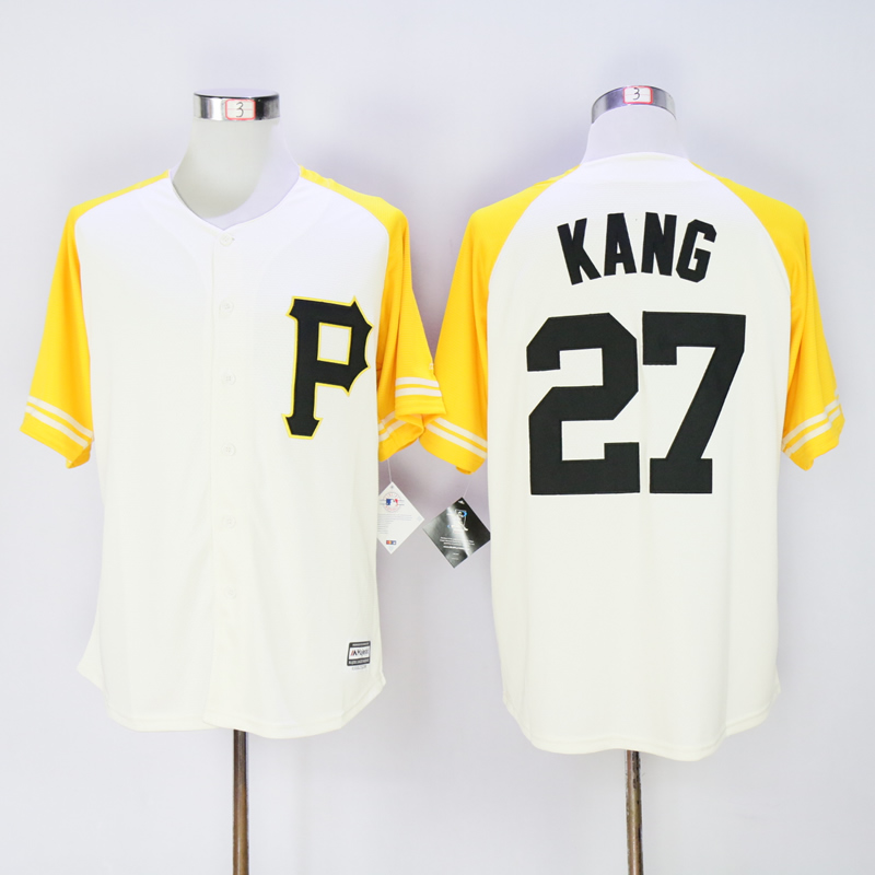 Pittsburgh Pirates 27 Jung-ho Kang beige new men baseball mlb Jersey