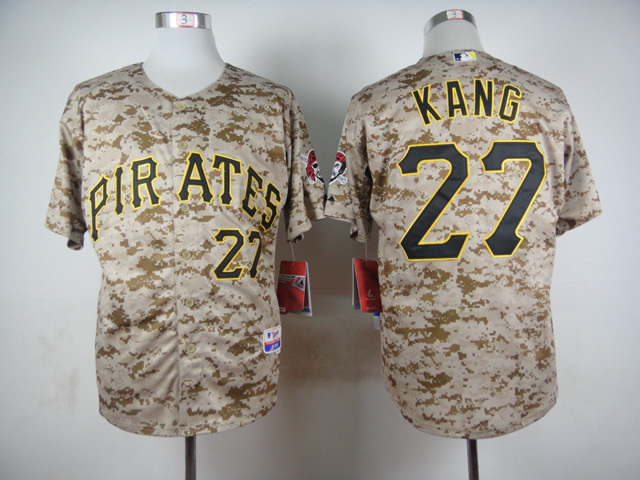 Pittsburgh Pirates 27 Jung-ho Kang camo men baseball mlb Jersey