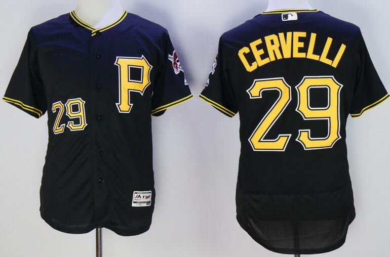 Pittsburgh Pirates 29 Francisco Cervelli white elite men baseball mlb Jersey