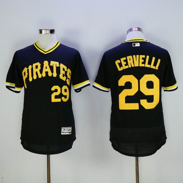 Pittsburgh Pirates 29 francisco cervelli black mlb jersey