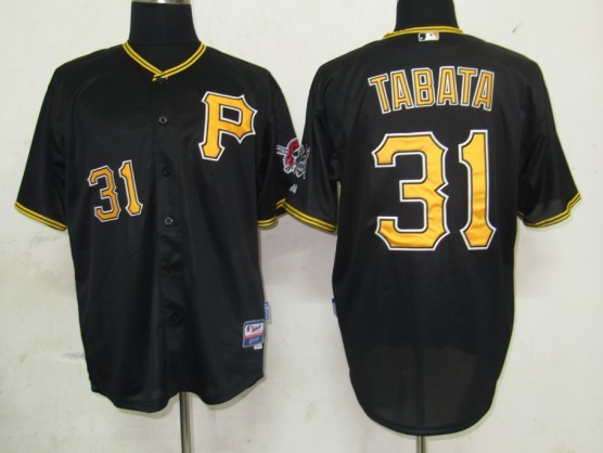 Pittsburgh Pirates 31 Tabata Black men baseball mlb Jersey