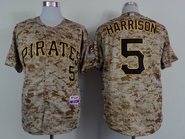 Pittsburgh Pirates 5 Josh Harrison camo men mlb baseball jersey