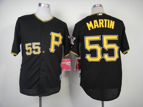 Pittsburgh Pirates 55 Russell Martin black men baseball mlb Jersey