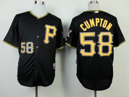 Pittsburgh Pirates 58 Brandon Cumpton black men baseball mlb Jersey