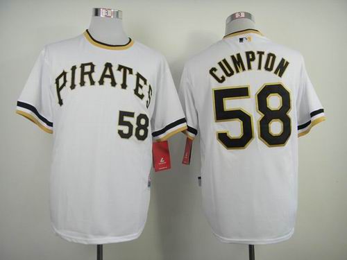 Pittsburgh Pirates 58 Brandon Cumpton throwback white men baseball mlb Jersey