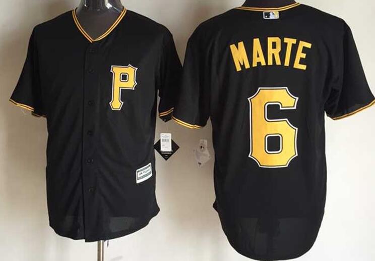 Pittsburgh Pirates 6 Starling Marte Black men mlb baseball jersey