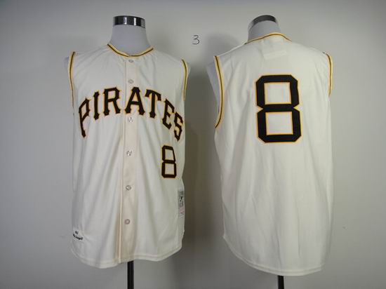 Pittsburgh Pirates 8 Willie Stargell beige men mlb baseball jersey