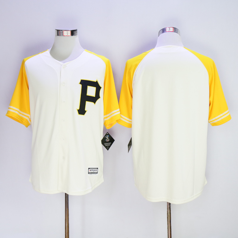 Pittsburgh Pirates blank beige new men baseball mlb Jersey