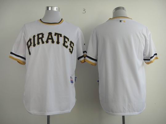 Pittsburgh Pirates blank throwback white men mlb baseball Jerseys