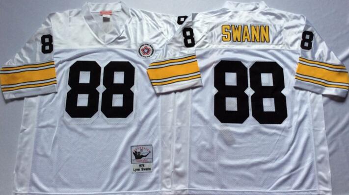 Pittsburgh Steelers 88 Lynn Swann white men throwback nfl football jerseys