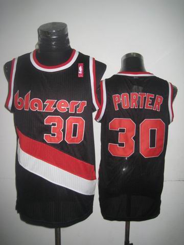 Portland Trail Blazers 30 Terry Porter Throwback black men nba basketball jerseys