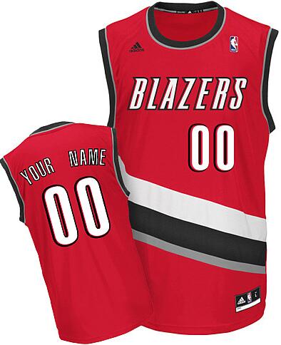 Portland Trail Blazers red Alternate Jersey custom any name number