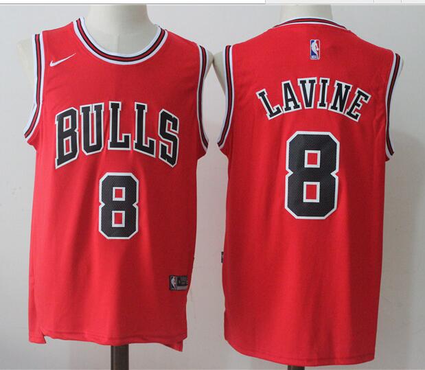 Chicago Bulls 8 Zach LaVine basketball jersey-001