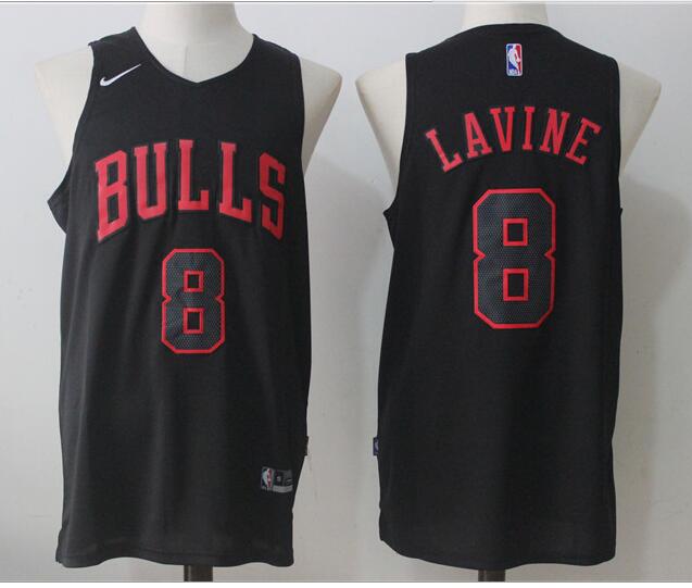 Chicago Bulls 8 Zach LaVine basketball jersey-002