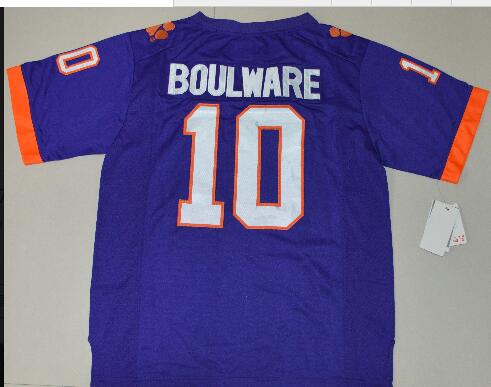 Men's Clemson Tigers Ben Boulware 10 Playoff 2017 National Championship Bound Limited Jersey - Orange Size S,M,L,XL,2XL,3XL-002