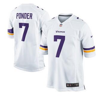 Minnesota Vikings Christian Ponder Nike Purple  Football Jersey-002