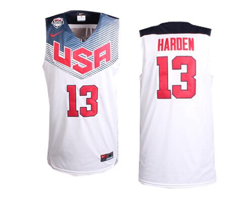 Mens 13 James Harden USA Basketball Jersey