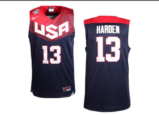 Mens 13 James Harden USA Basketball Jersey