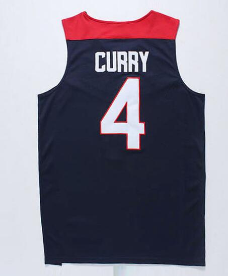 Men 2014 USA 4# Curry Jersey-001