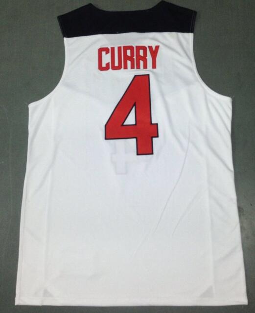 Men 2014 USA 4# Curry Jersey-002