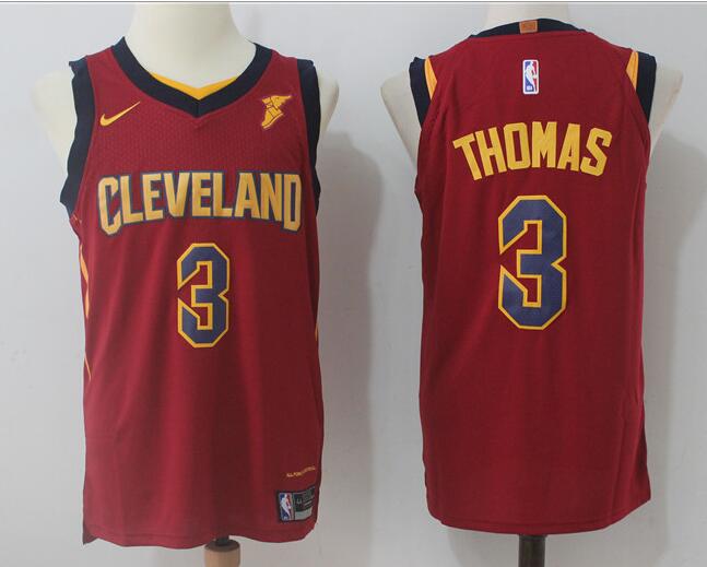 NEW Cleveland Cavaliers Isaiah Thomas Red 3 Stitched Swingman Men Jersey