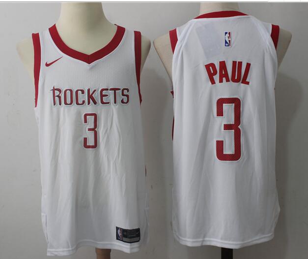 Nike Mens Houston Rockets 3# Chris Paul Basketball Jersey-002