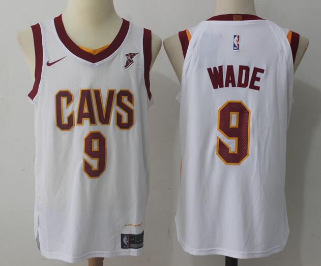 Nike Mens Cleveland 9# Dwyane Wade Basketball Jersey-002