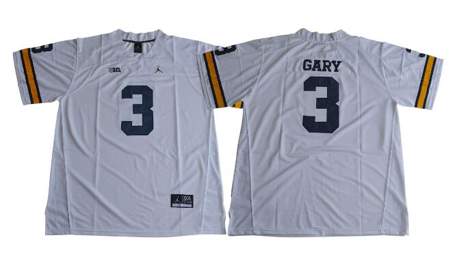 Jordan Michigan Wolverines 3 gary  men NCAA college Football Jerseys