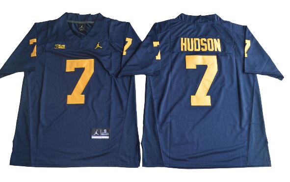 2017 Michigan Wolverines Khaleke Hudson 7 College Football Jersey-002