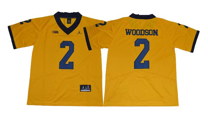 2017-2018 New Men Jordan Michigan Wolverines 2 Charles Woodson NCAA college Football Jerseys