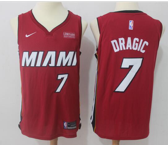 Nike New Miami Heat 7 Goran Dragic men nba basketball jersey