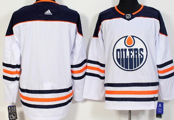 Men Adidas Edmonton Oilers  Blank Hockey Jersey