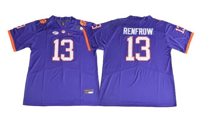 Clemson Tigers 13 Hunter Renfrow Men Football Jersey-002 Clemson Tigers 13 Hunter Renfrow Men Football Jersey-002