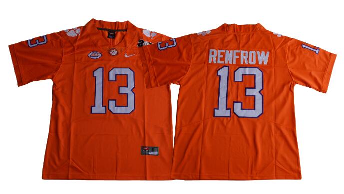 Clemson Tigers 13 Hunter Renfrow Men Football Jersey-003