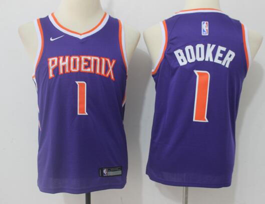 Youth Kids Phoenix Suns Booker New Nike Basketball Jersey