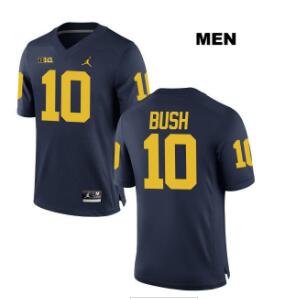 Devin Bush Jordan #10 Michigan Wolverines Stitched Authentic Mens College Football Jersey
