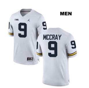 Mike McCray Michigan Wolverines Jordan #9 Mens Stitched College Football Jersey-001