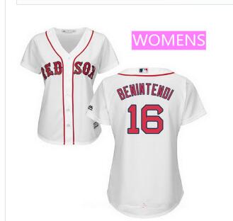 Women's Boston Red Sox #16 Andrew Benintendi Stitched MLB Jersey