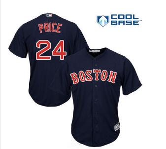 Women's Boston Red Sox #24 David Price  Home Stitched MLB Jersey