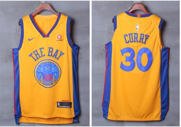 2018 New City Men Stephen Curry Jersey 2