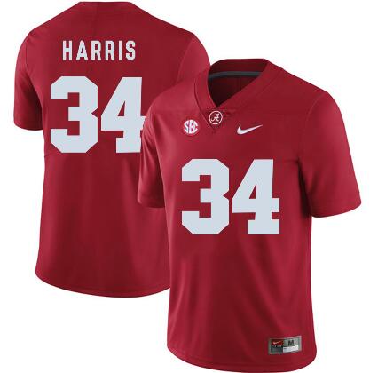 Custom Alabama  34 D.Harris Damien Harris College Football Jersey-001