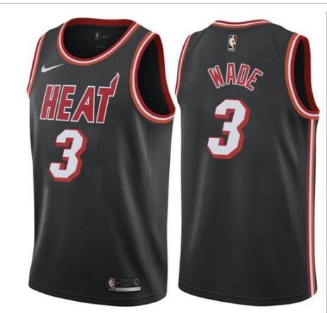 Nike Miami Heat #3 Dwyane Wade Black NBA Swingman Icon Edition Jersey