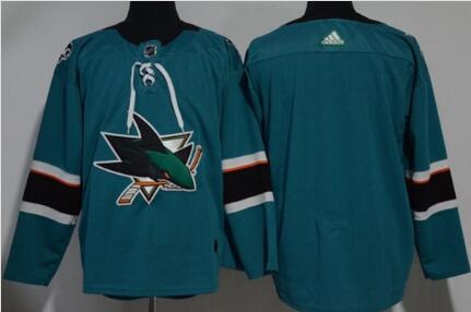 San Jose Sharks Blank Adidas Hockey Jersey