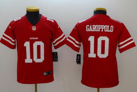 Youth #10 Jimmy Garoppolo Football Jersey-001