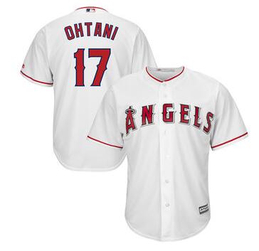 Men's Los Angeles Angels Shohei Ohtani Majestic Scarlet Alternate Cool Base Replica Player Jersey