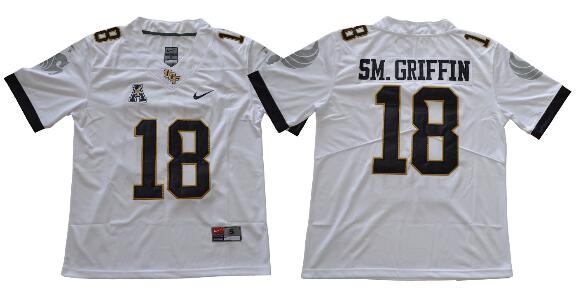 UCF Knights Hot Sale 18 Shaquem Griffin SM.Griffin Dark Gray White Black Stitched NCAA College Game Worn Jerseys-002