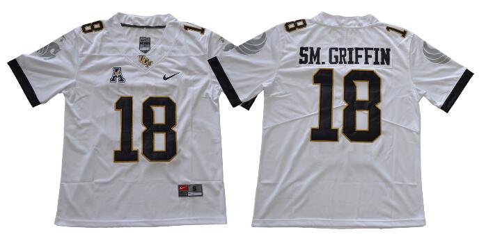2018 NEW UCF Knights Hot Sale 18 Shaquem Griffin SM.Griffin Dark Gray White Black Stitched NCAA College Game Worn Jerseys S-3XL