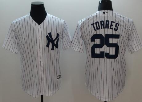 New York Yankees #25 Gleyber Torres Men Baseball Jersey