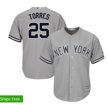 Men's New York Yankees Gleyber Torres Majestic Cool Base Jersey-002